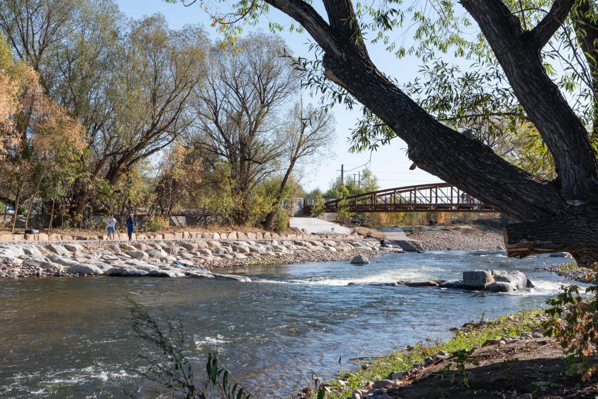 Poudre River Whitewater Park Fall