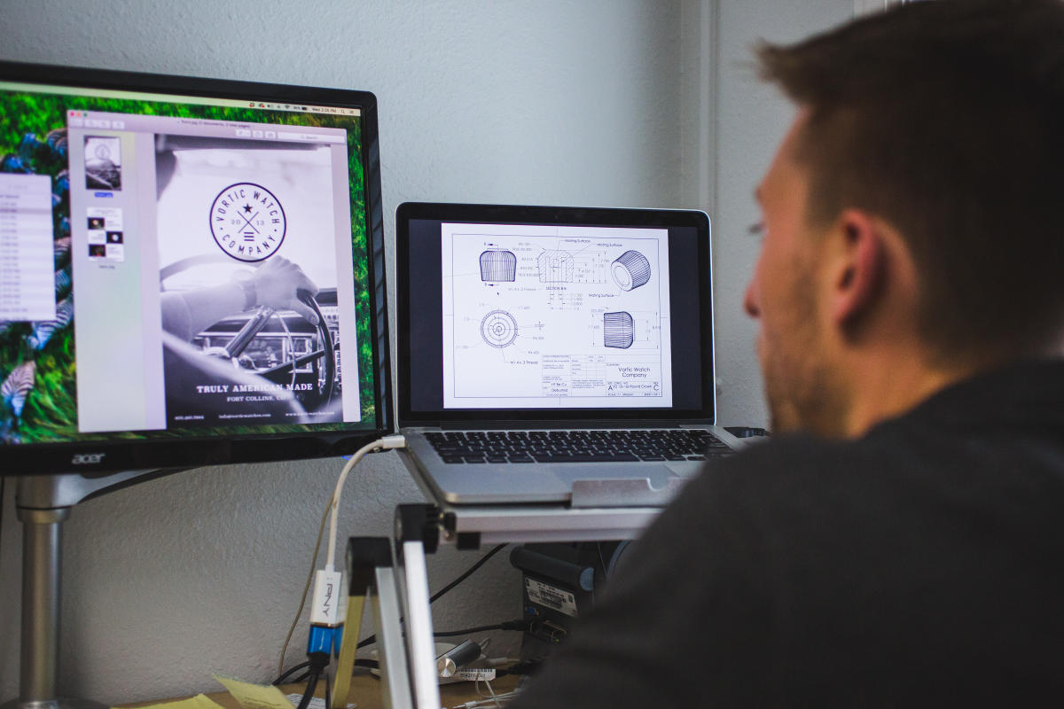 RT Working at Vortic Watch Company