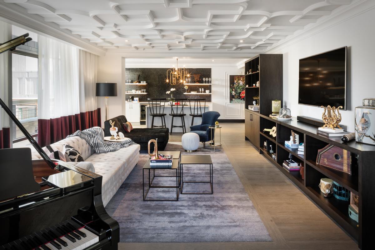 The Elizabeth Hotel - Music Suite Living Room