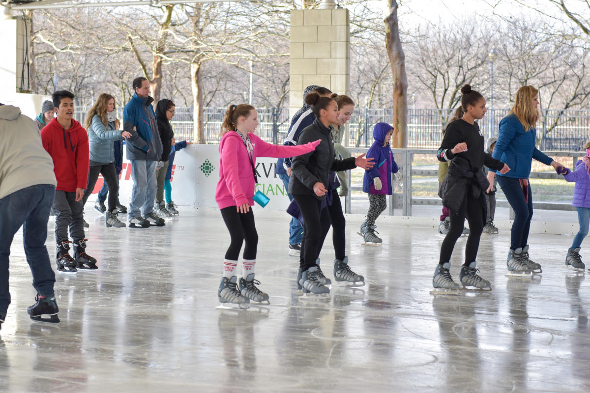 Ice Skating at Headwaters Park