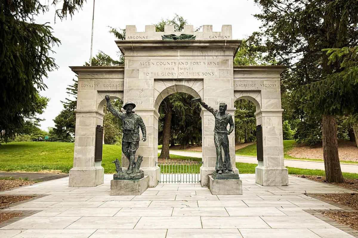 Memorial Park monument entrance