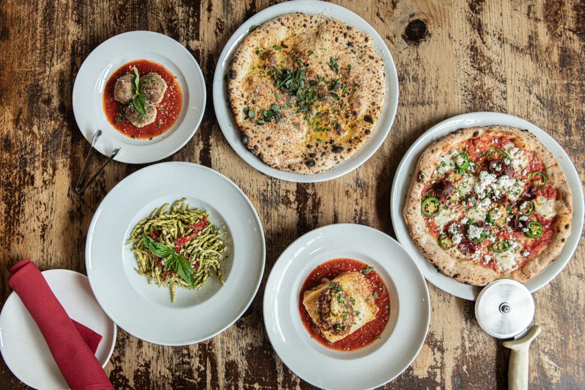 Dinner options at Pistarro's in Downtown Frederick