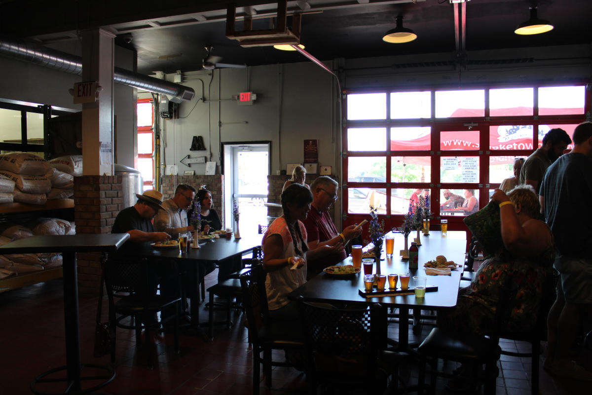 Inside of Smoketown Brewing Station