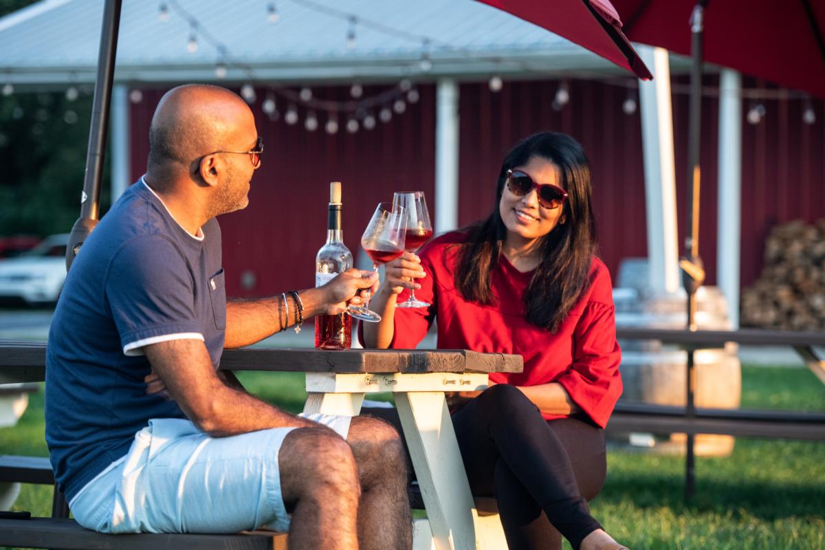 A couple at Catoctin Breeze