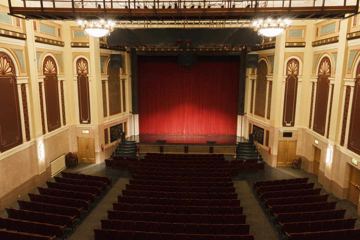 Stage and seats at the Weinberg Center for the Arts