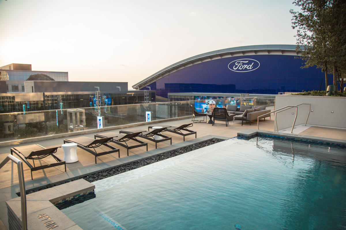 Picture of Omni Frisco Hotel's The Edge Pool Deck overlooking The Star