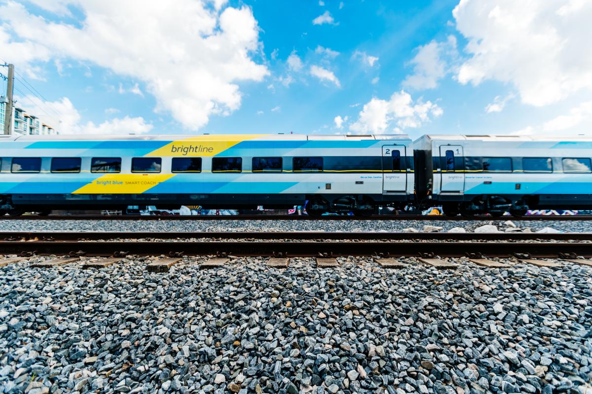 Brightline Train Cabin