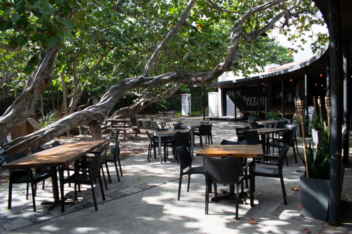Tables And Chairs At Park and Ocean In Fort Lauderdale