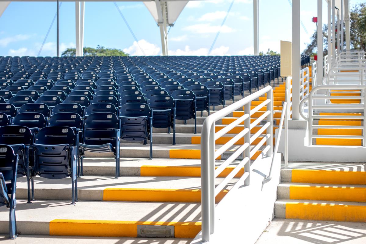 View of the inside of Pompano Beach Amphitheater