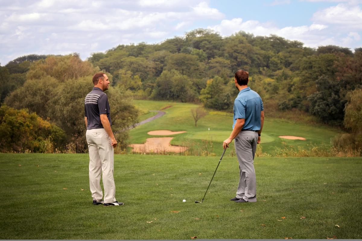 Men at golf course