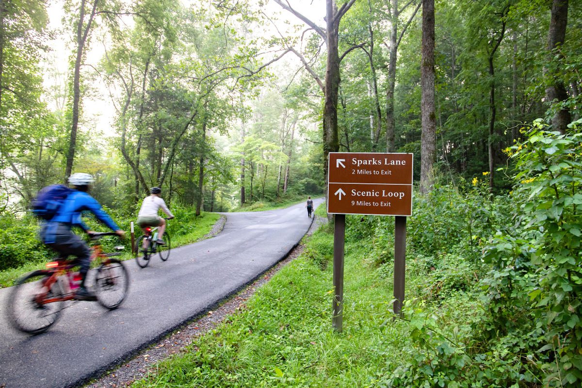 Biking in Cades Cove