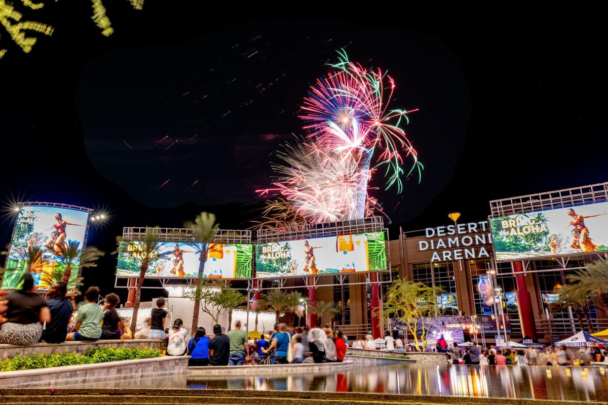 Fireworks at the Westgate Entertainment District