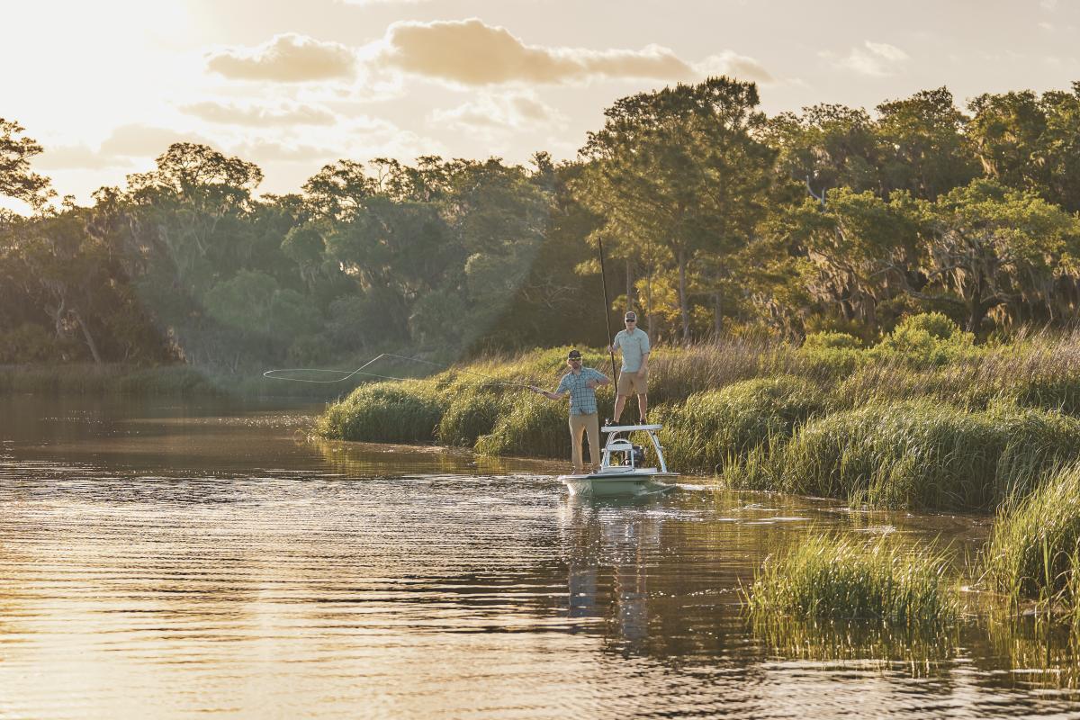 Fly fishing in the Golden Isles marshes