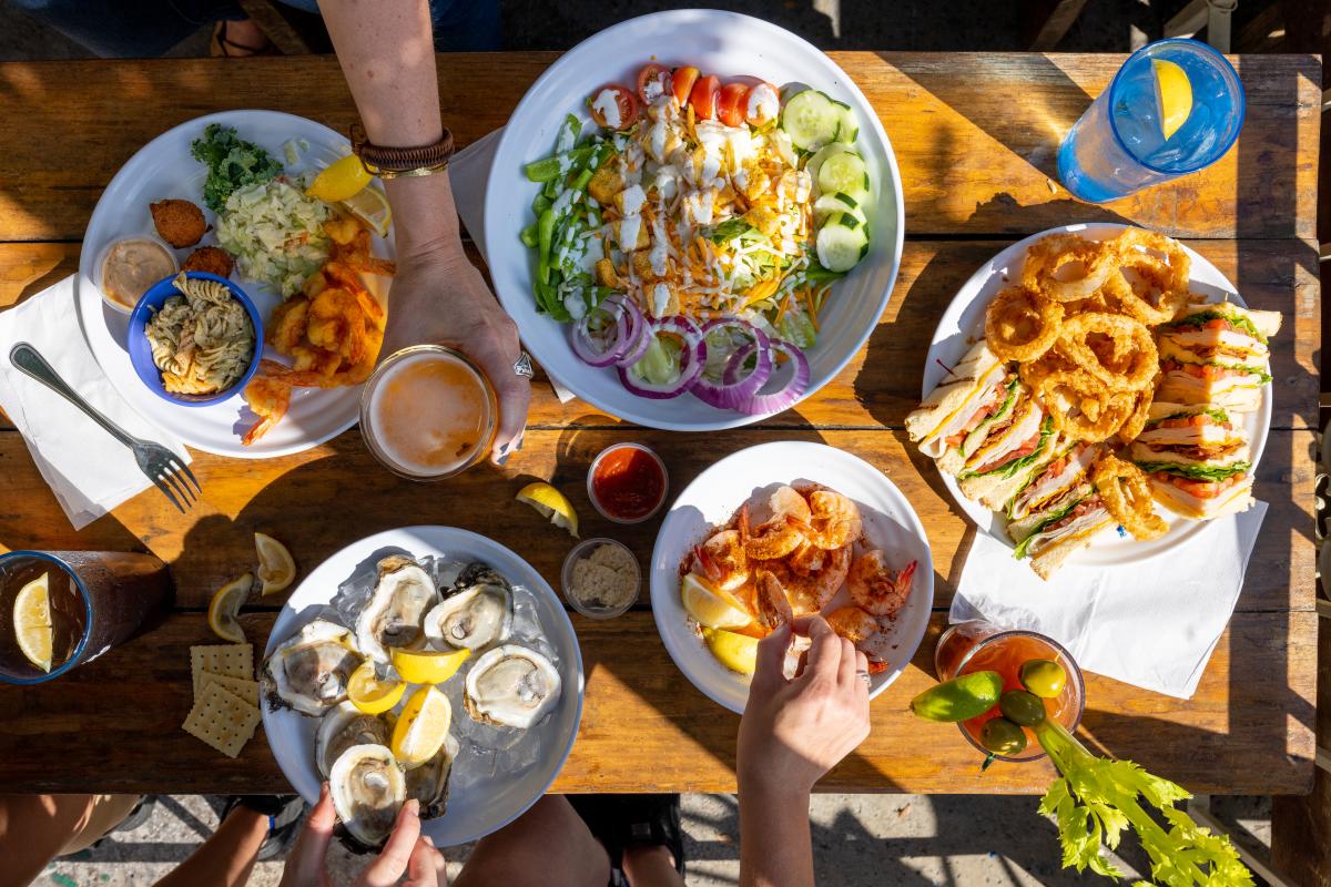 Seafood at Iguanas Seafood Restaurant on St. Simons Island