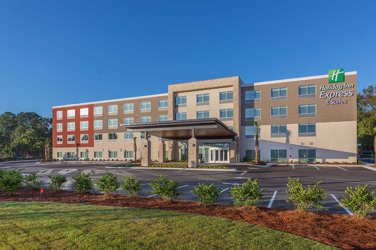 The Holiday Inn Express is one of several new hotels in Brunswick, GA