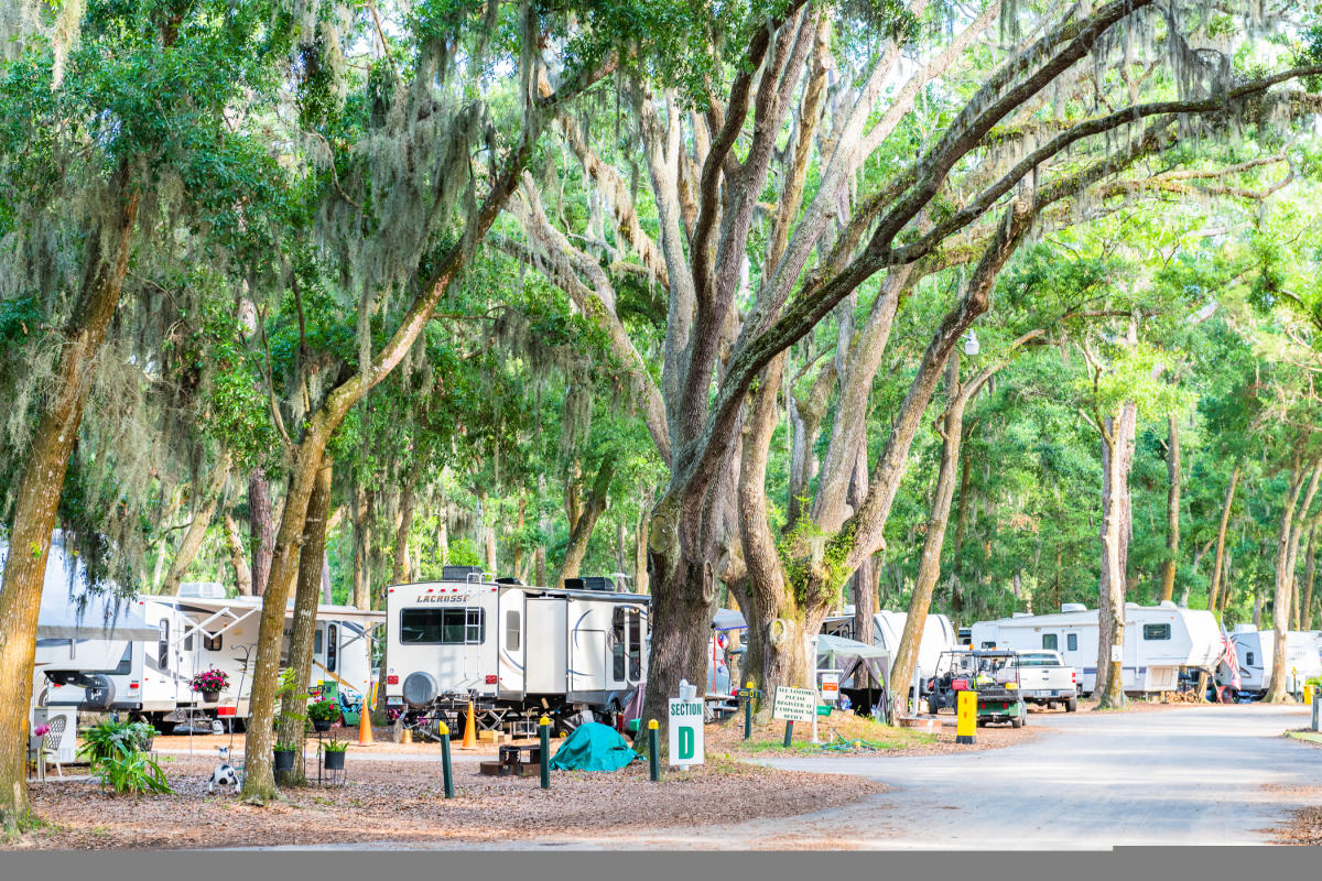 Camping on Jekyll Island