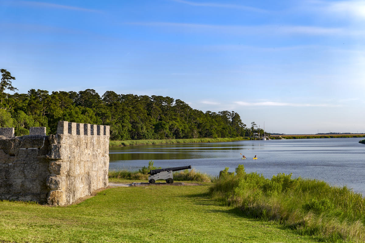 Kayaking at Fort Frederica National Monument