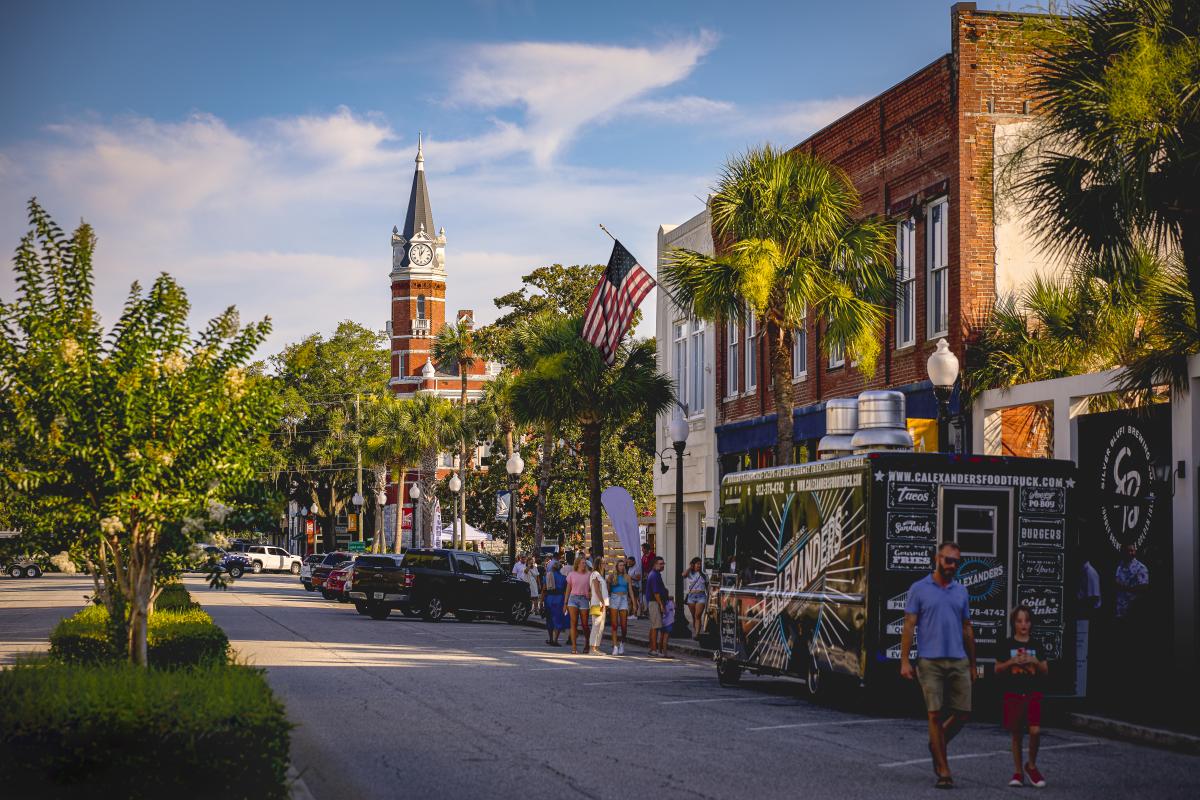 Historic Downtown Brunswick during First Friday