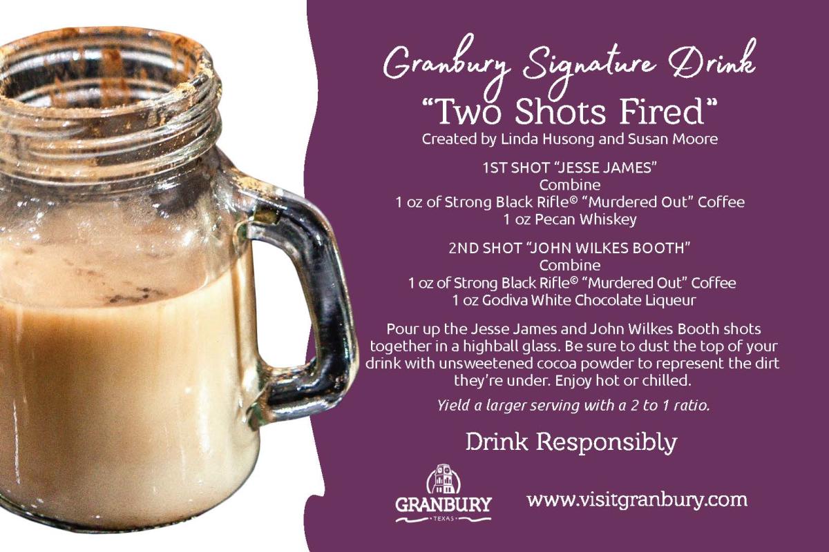 Two Shots Fired Recipe Card