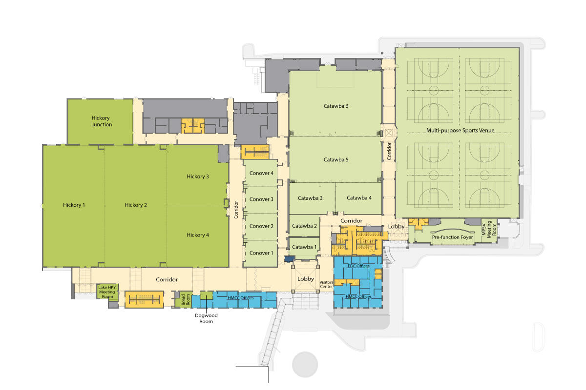 HMCC Building Layout Map