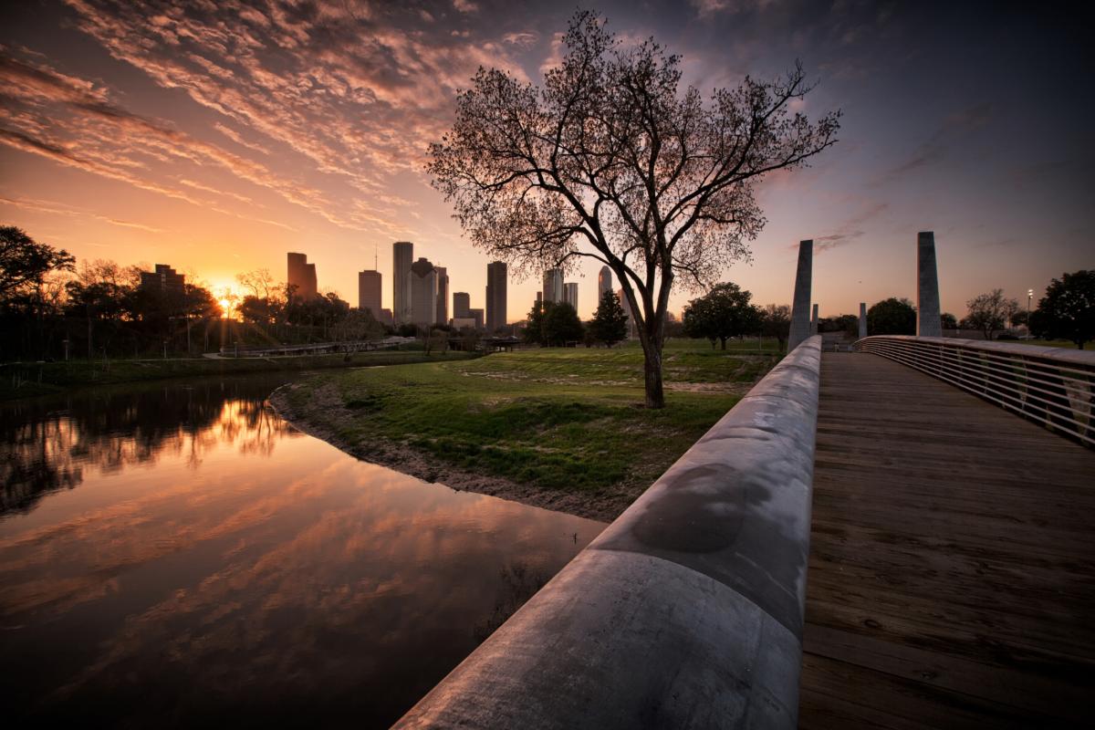 Houston Dawn at Buffalo Bayou