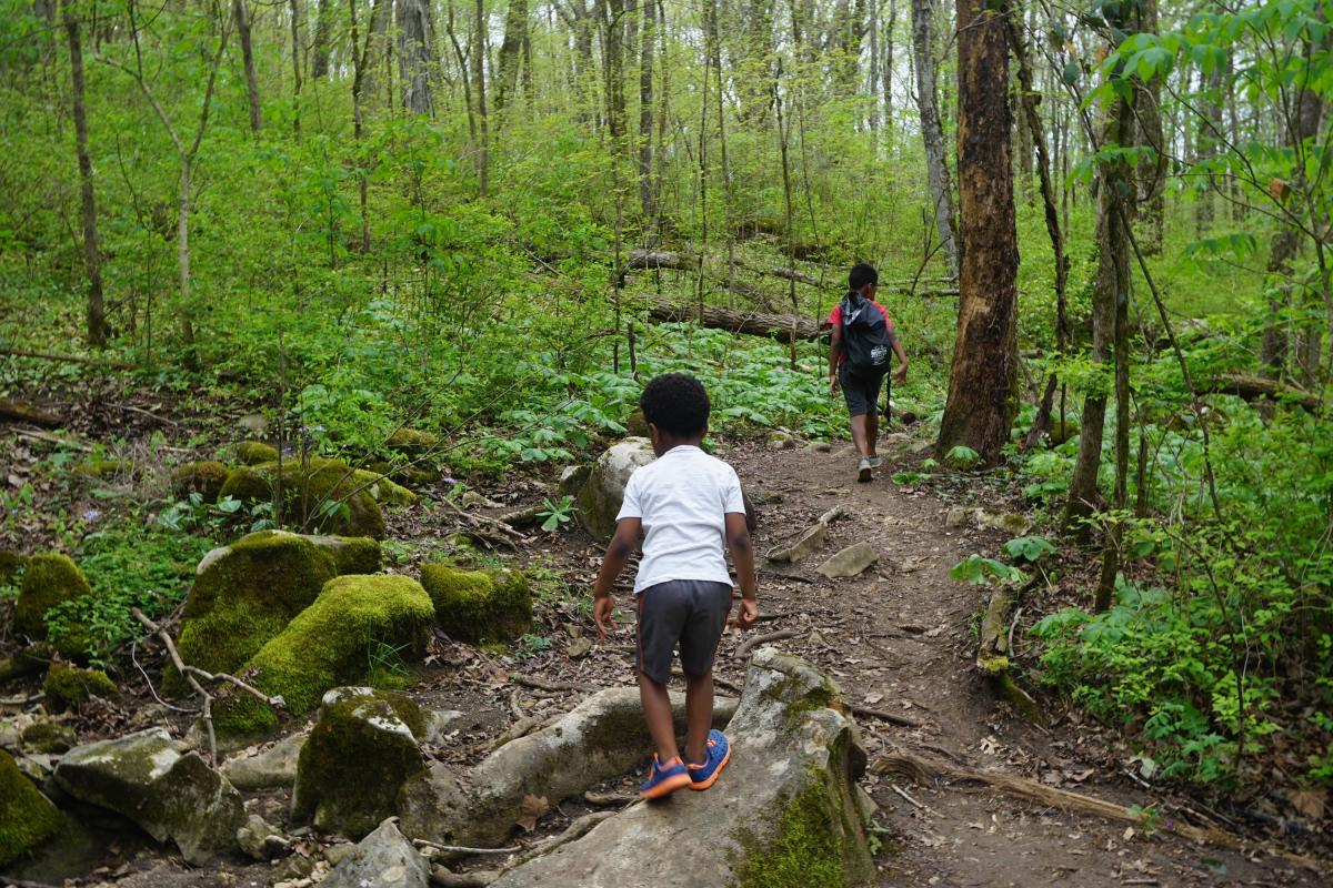Kids hiking trail