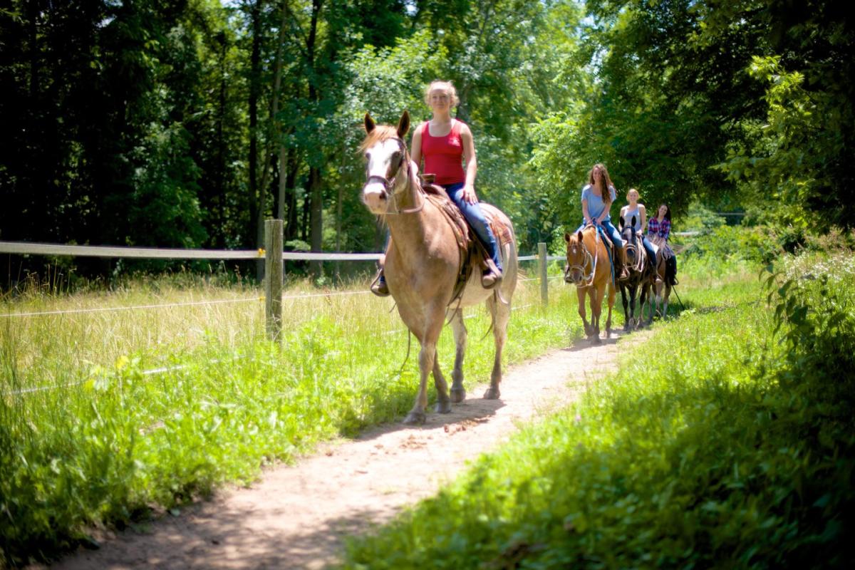 Girl on Horse on Trail In Hendricks County