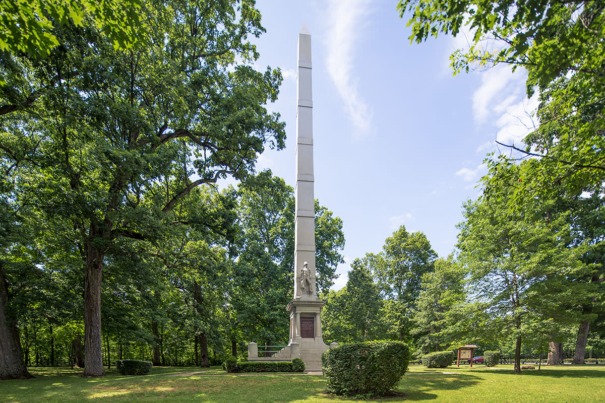 Monument at Tippecanoe Battlefield Park