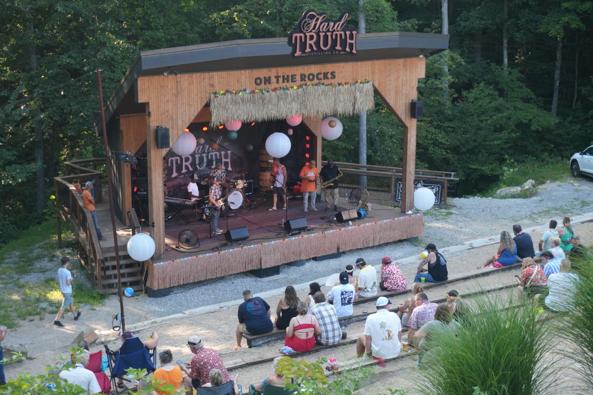 Hard Truth Distillery outdoor stage