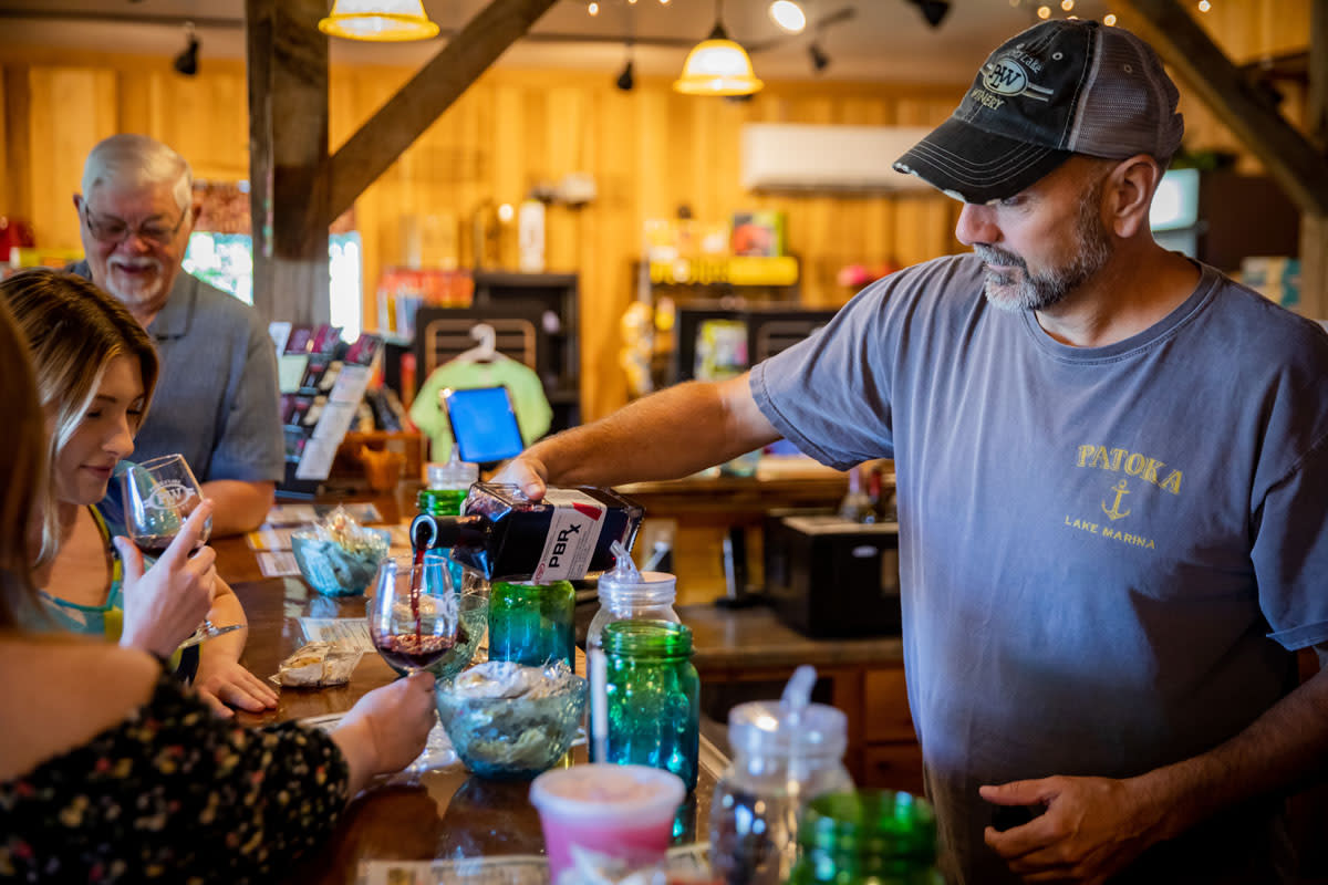 Patoka Lake Winery & Old Homestead Distilling in Birdseye Dubois County