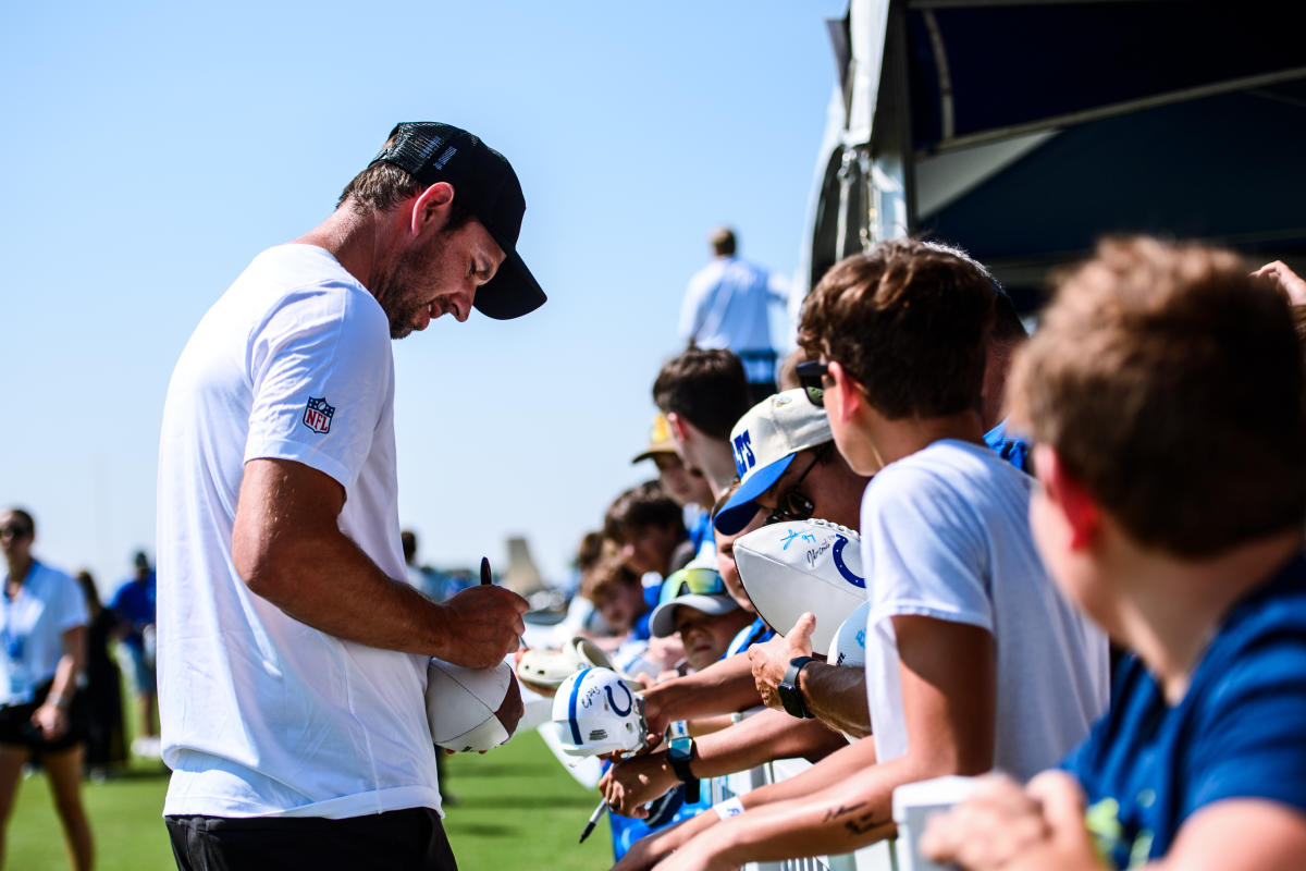 Colts Camp, Westfield, player autograph