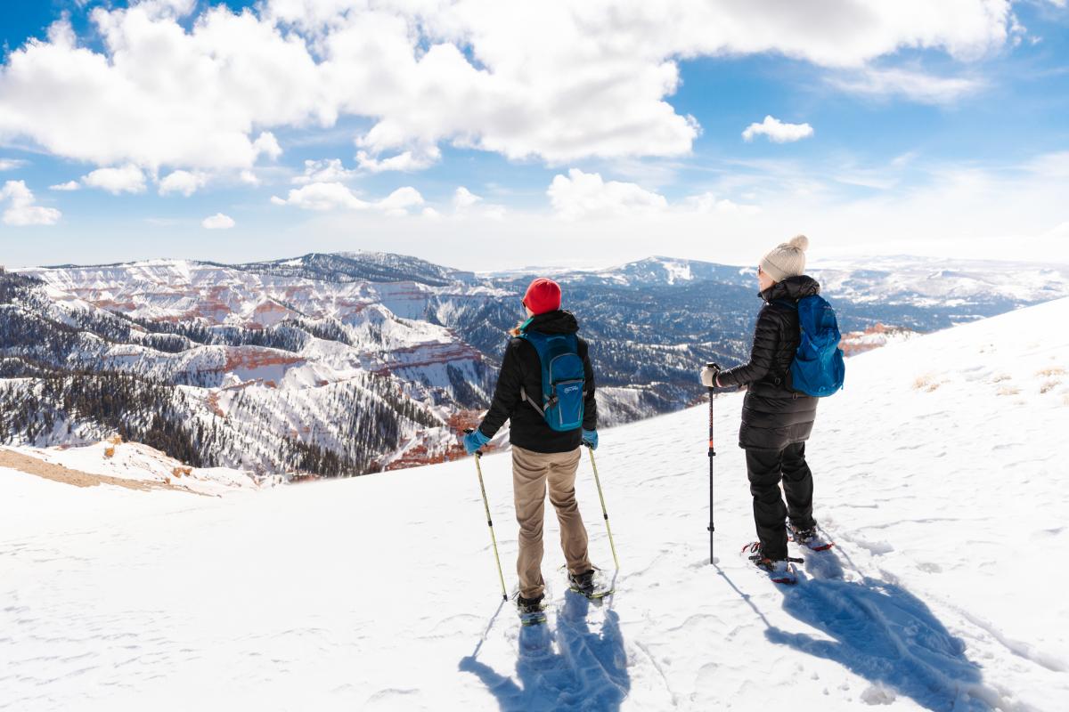 Snowshoe Hiking in Cedar Breaks National Monument