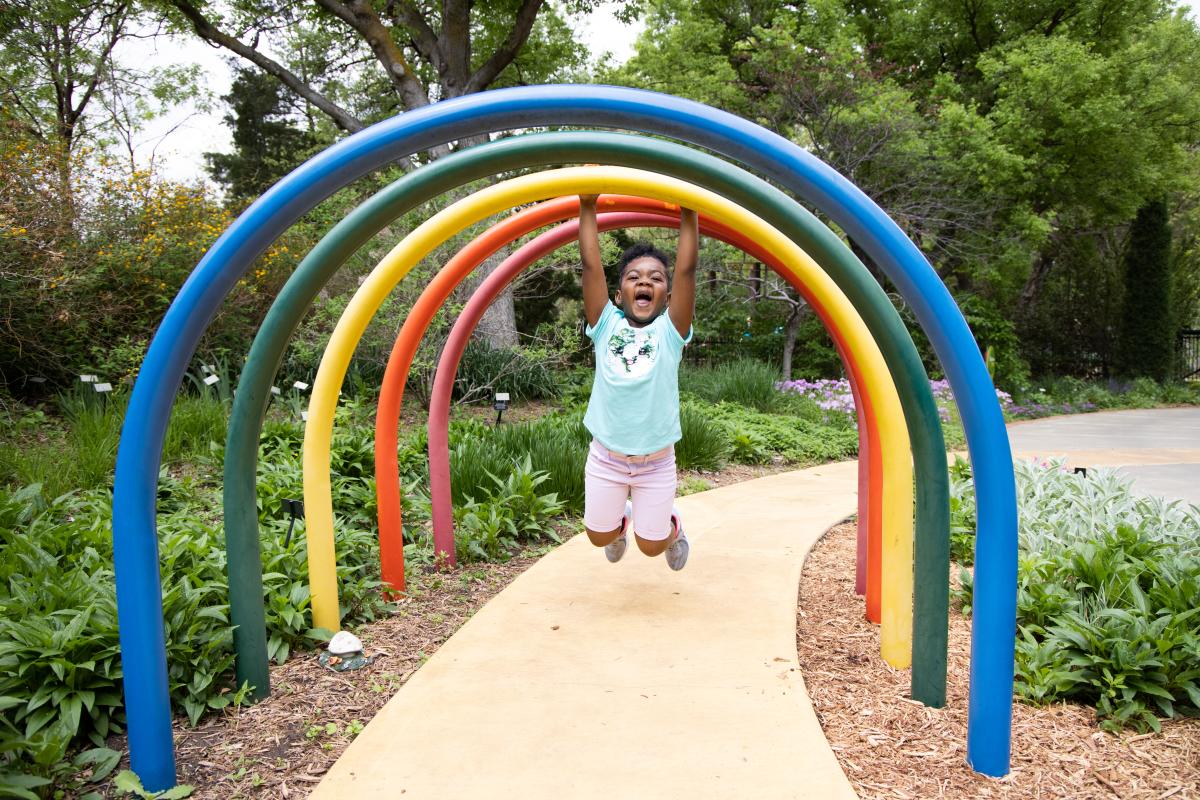 Kid at Botanica - Visit Wichita
