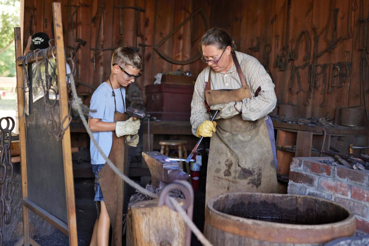 Blacksmithing at Mahaffie Stagecoach