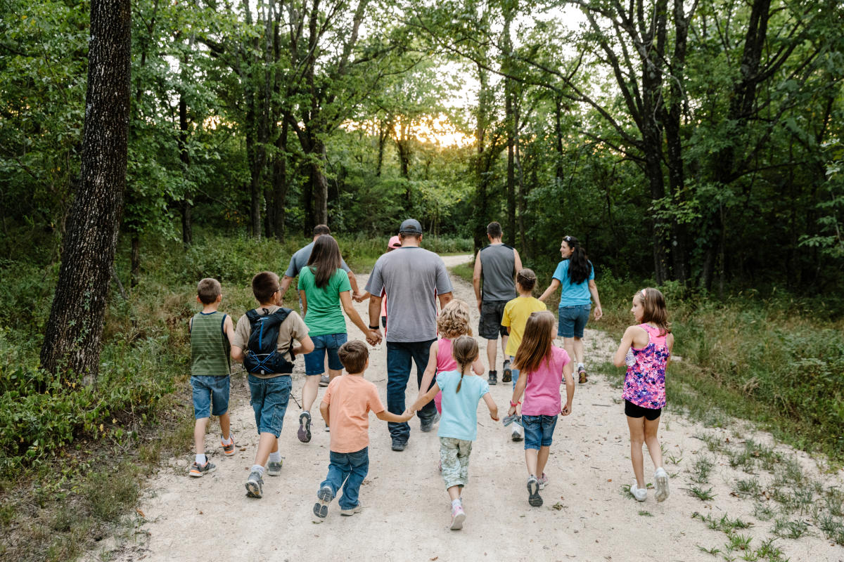 Family hikes Lehigh Portland Trail State Park