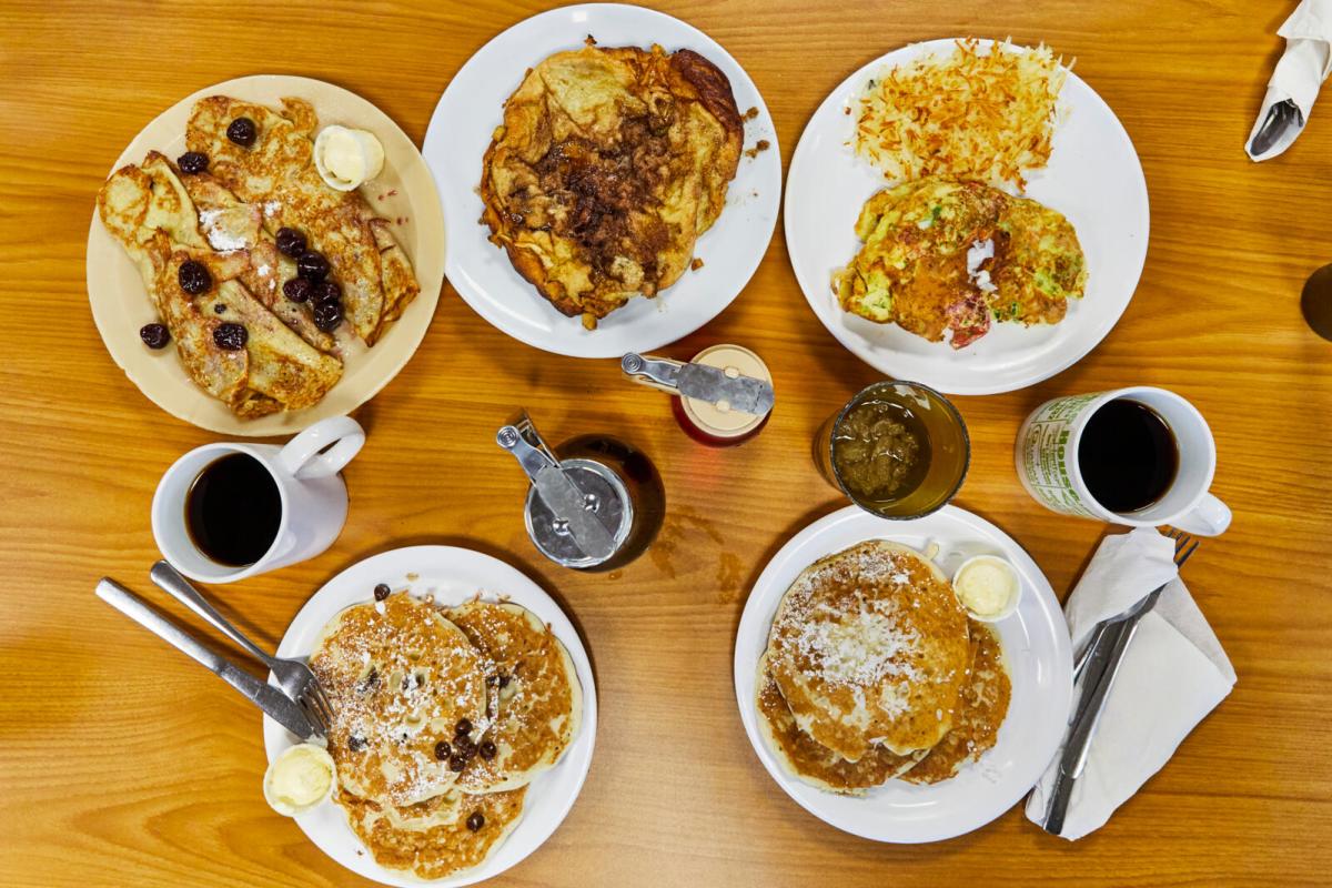 Plate of entrees at the Pancake House in Liberal, KS