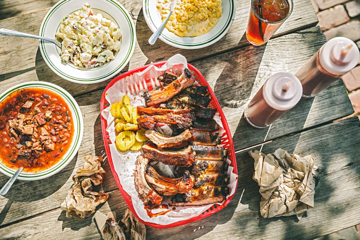 Table Full Of Food
