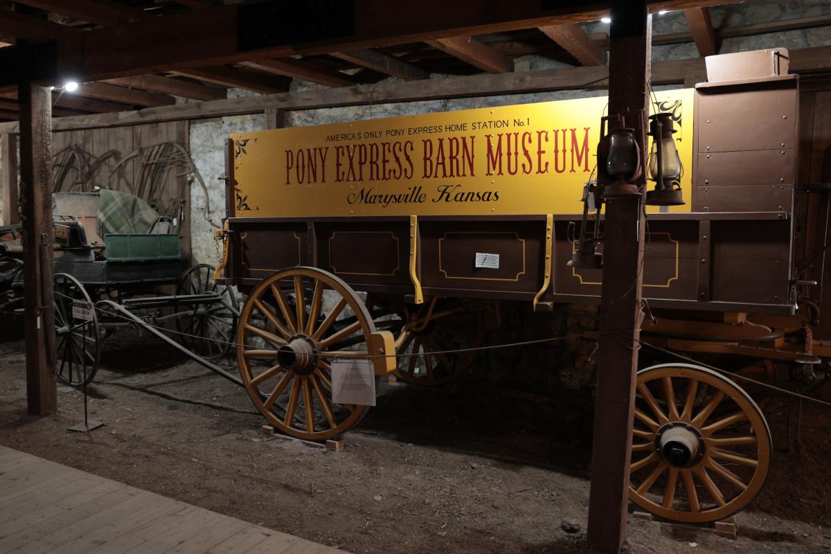 Inside of Pony Express Museum - Marysville