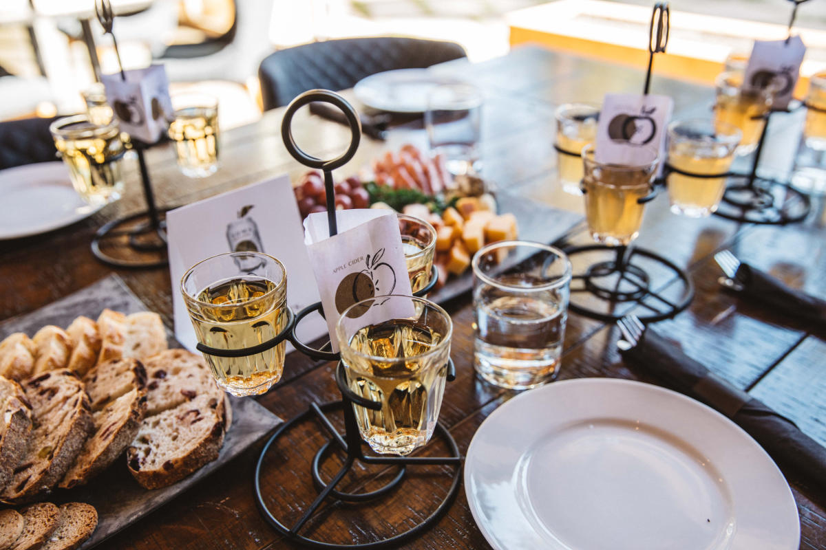 Soma Craft Cidery - Cider Tasting at Table