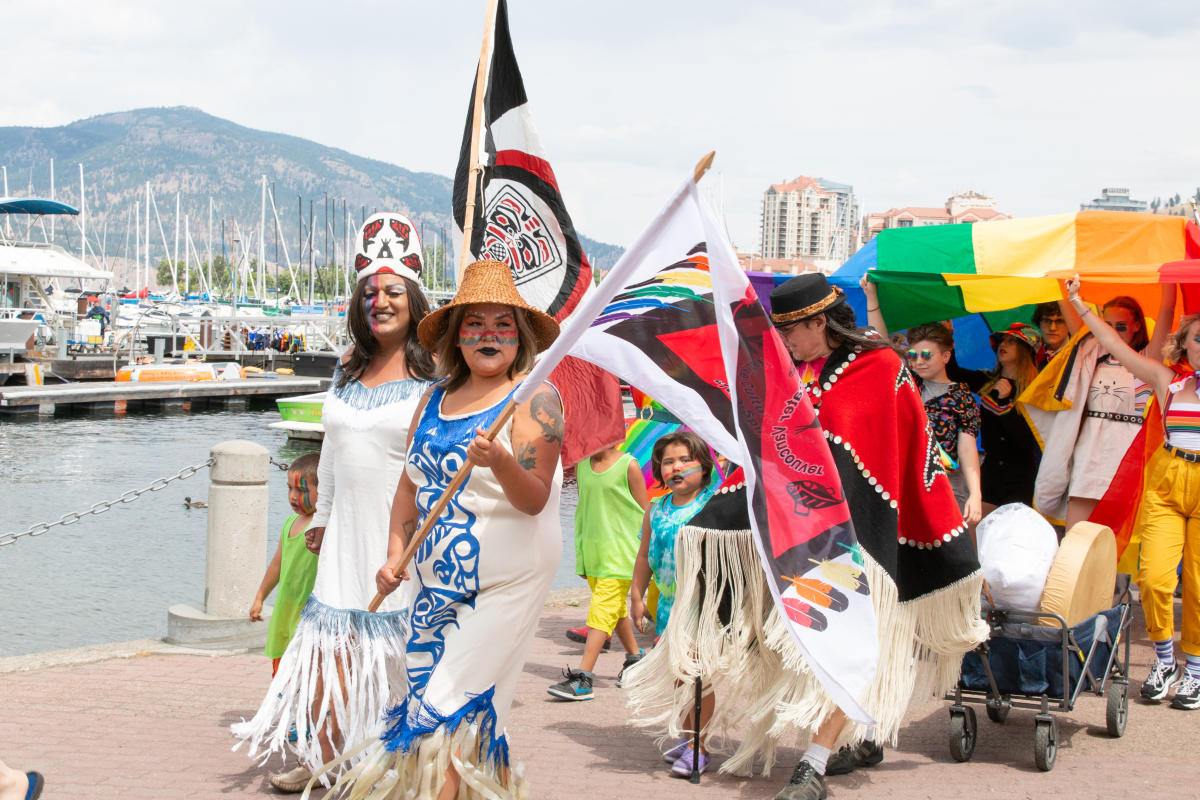 Kelowna Pride March Along The Marina In 2019