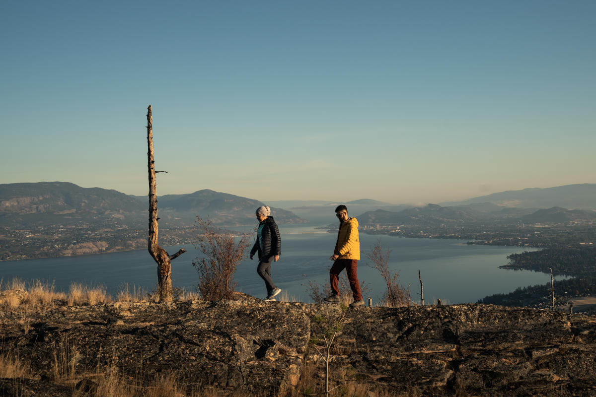 Couple Hiking at Johns Family Nature Conservancy Regional Park 1