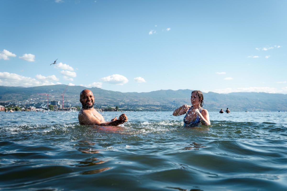 Couple in the Water at Boyce Gyro Beach 2