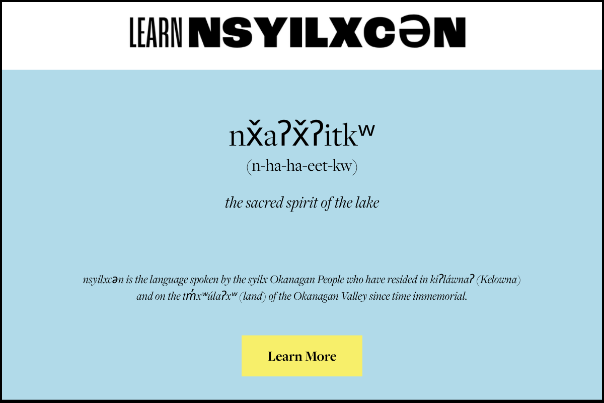Learning nsyilxcən