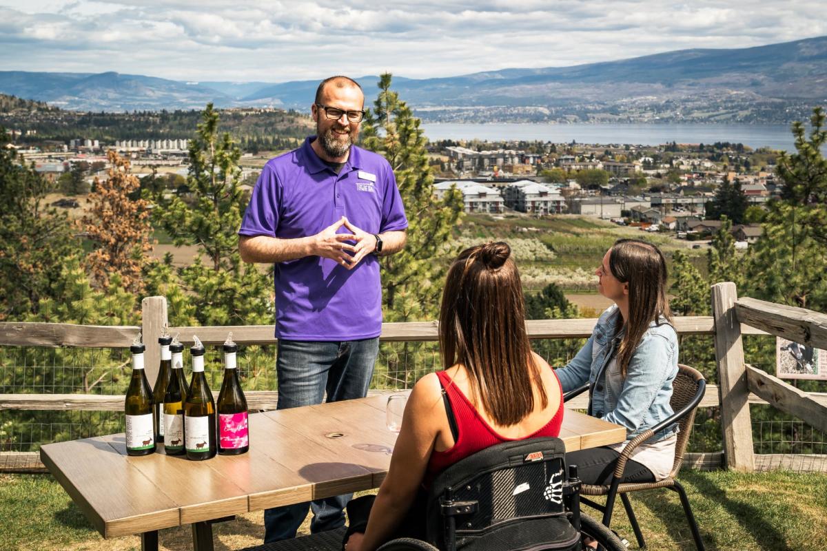 Outdoor Wine Tasting at Off the Grid Organic Winery 7