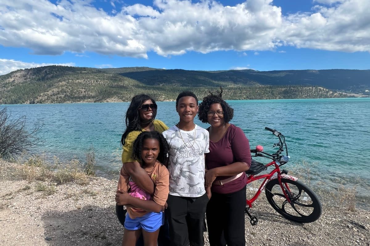 Tykesha Burton and her family on 2025 Media Visit