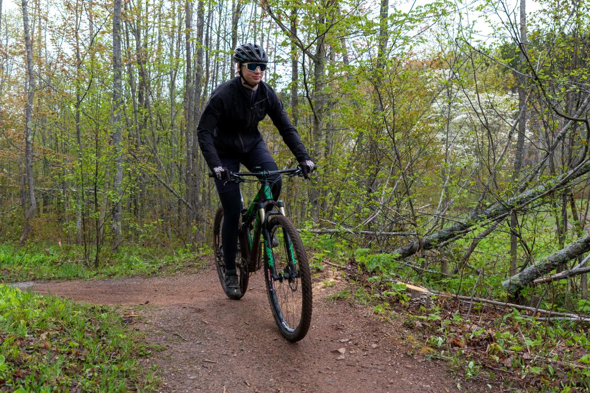 Biker on MTU Tech Trails