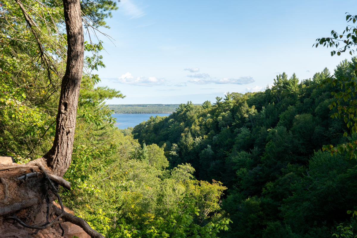 View of Lake Superior and Dover Gorge