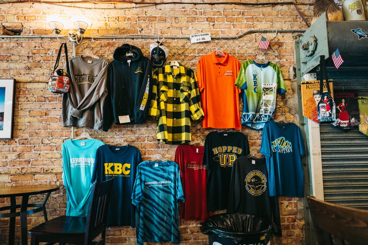 Keweenaw Brewing Company apparel and gifts.