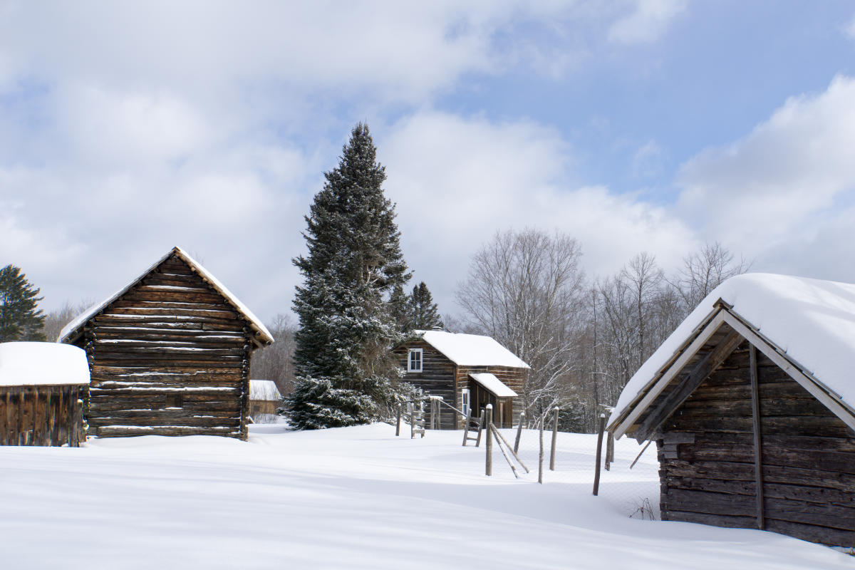 The Hanka Homestead features many original farm homes.