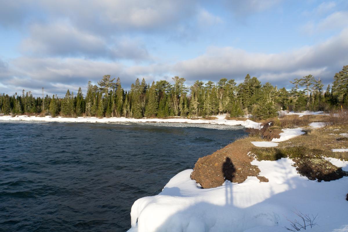 View of High Rock Bay in winter